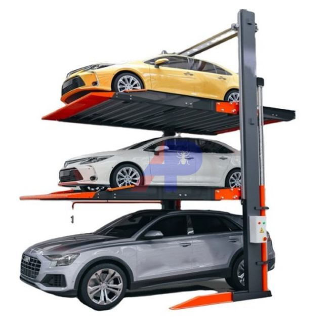  Two post triple stacker parking lift